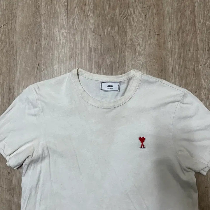 [BUNJANG] AMI Logo Embroidered T-shirt (M) / 아미 AMI 여성 로고 자수 반팔티 M(95)