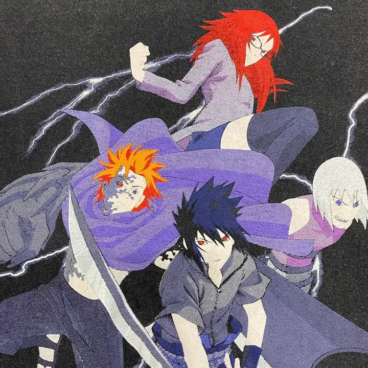 [BUNJANG] Naruto Sasuke Bootleg Anime T-Shirt / 나루토 사스케 부틀렉 애니메이션 티셔츠