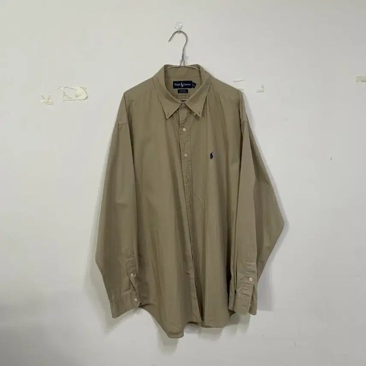 [BUNJANG] Polo Ralph Lauren Beige Shirt / 폴로 랄프로렌 베이지 셔츠