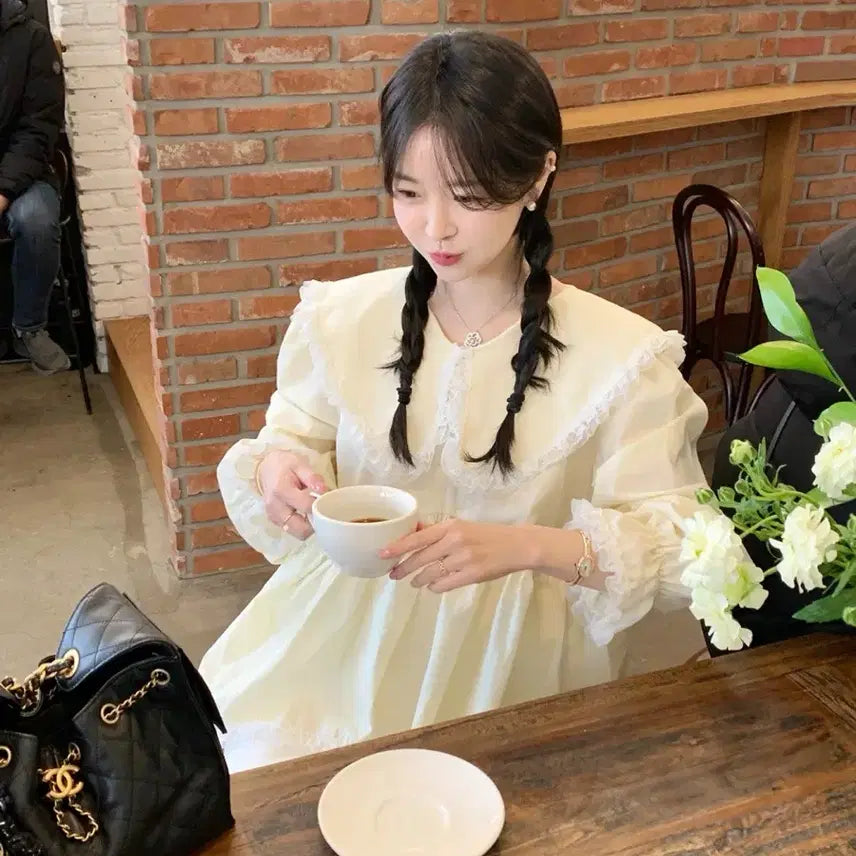 [BUNJANG] Byssiny PangPang Blouse Pale Yellow / [새상품] 바이씨니 제작 팡팡 블라우스 연노랑