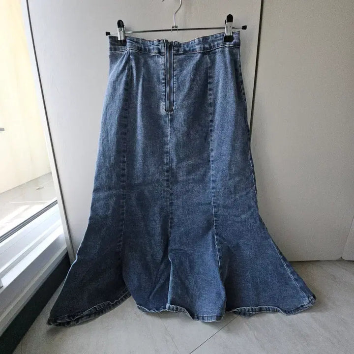 [BUNJANG] Denim Mermaid Long Skirt / 청 데님 머메이드 롱 스커트