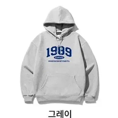 [BUNJANG] 1989 Standard Hoodie Gray L / 1989 스텐다드 후드티 그레이 L