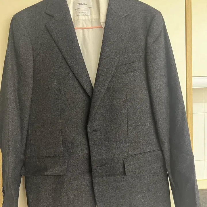 [BUNJANG] ZIOZIA Slim Fit Suit Set / 지오지아 슬림핏 정장 세트 바지/재킷/셔츠 포함(짙은 회색)