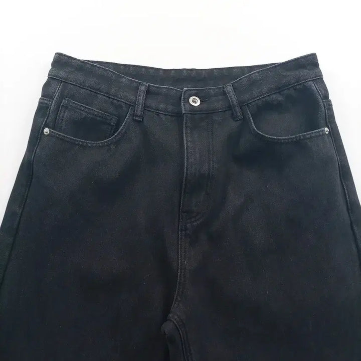 [BUNJANG] Vintage Denim Straight Black Jeans Men&