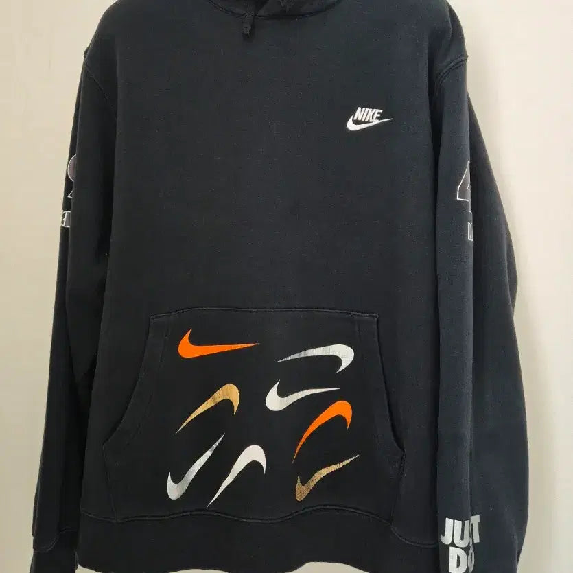 [BUNJANG] Nike Multi Swoosh Hoodie Black / 나이키 멀티 스우시 후드티 블랙!최상품!