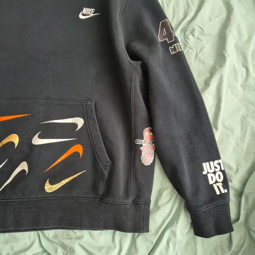 [BUNJANG] Nike Multi Swoosh Hoodie Black / 나이키 멀티 스우시 후드티 블랙!최상품!