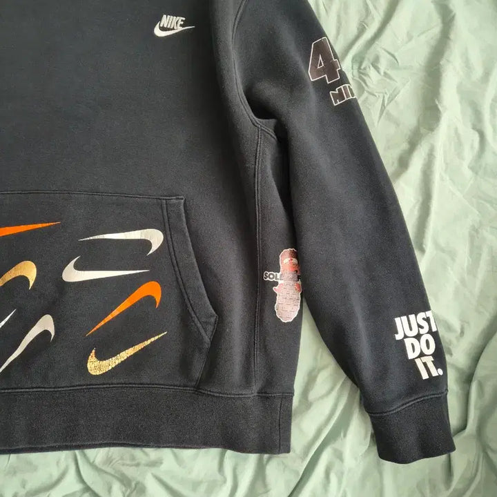 [BUNJANG] Nike Multi Swoosh Hoodie Black / 나이키 멀티 스우시 후드티 블랙!최상품!