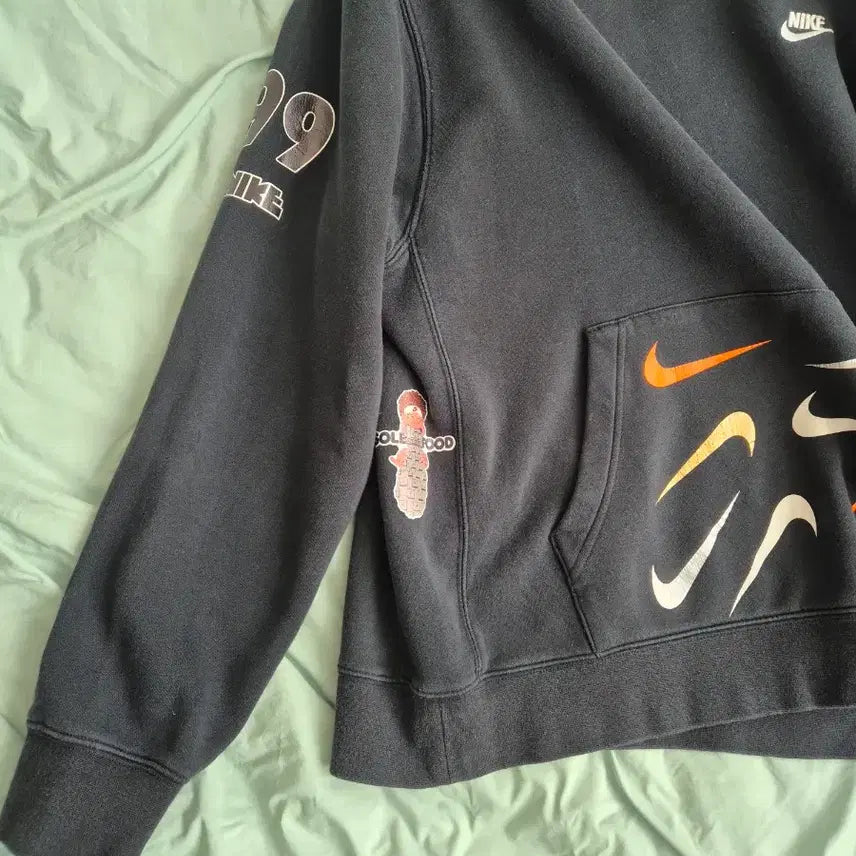 [BUNJANG] Nike Multi Swoosh Hoodie Black / 나이키 멀티 스우시 후드티 블랙!최상품!