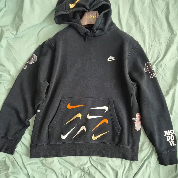 [BUNJANG] Nike Multi Swoosh Hoodie Black / 나이키 멀티 스우시 후드티 블랙!최상품!