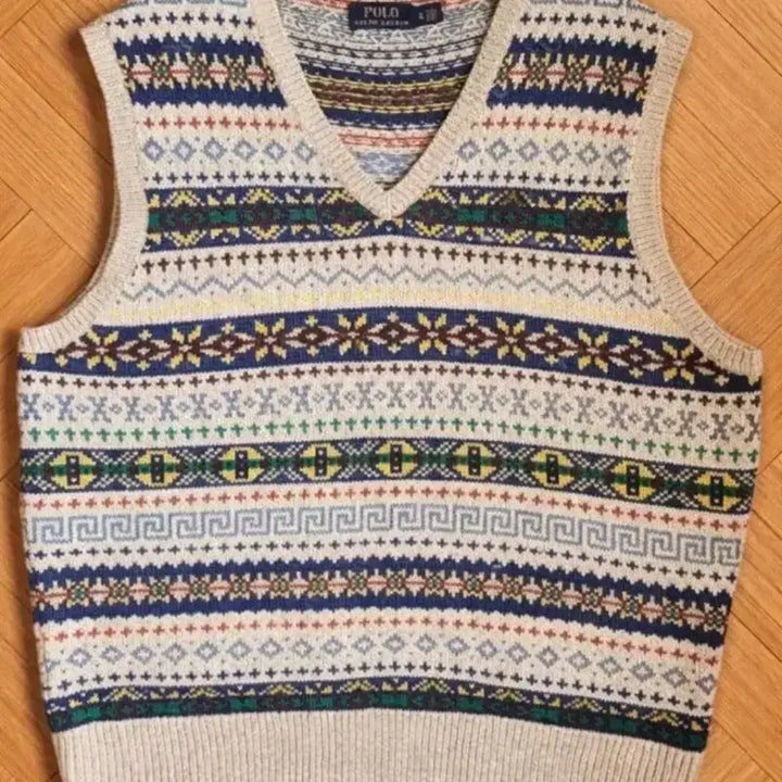 [BUNJANG] Polo Fair Isle Knit Vest XL / 폴로 페어아일 니트 조끼 XL