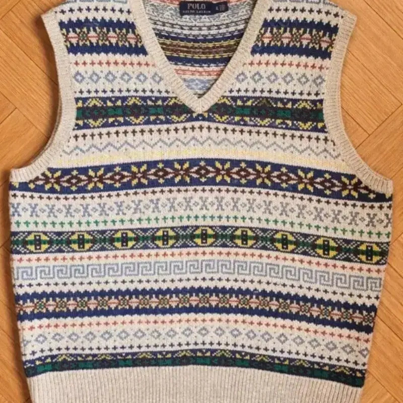 [BUNJANG] Polo Fair Isle Knit Vest XL / 폴로 페어아일 니트 조끼 XL