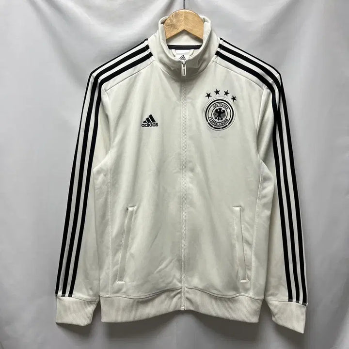 [BUNJANG] Adidas Germany National Team White Three Stripe Track Top / [정품/90] 아디다스 독일 축구 국대 화이트 삼선 트랙탑/져지