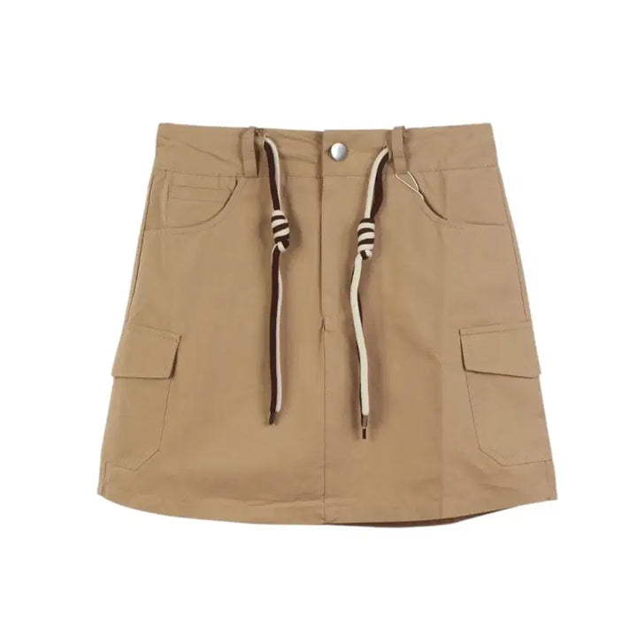 [SOLD OUT] (빠른배송) 배색 카코 스커트 팬츠 2color