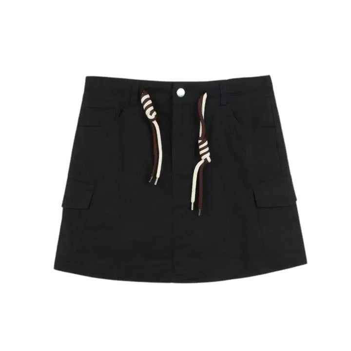 [SOLD OUT] (빠른배송) 배색 카코 스커트 팬츠 2color
