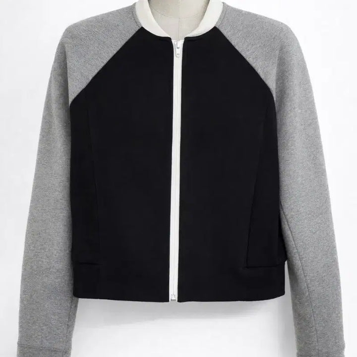 [BUNJANG] Alexander Wang Color Block Zip-up Jacket / 알렉산더왕 블랙/회색 배색 집업 자켓