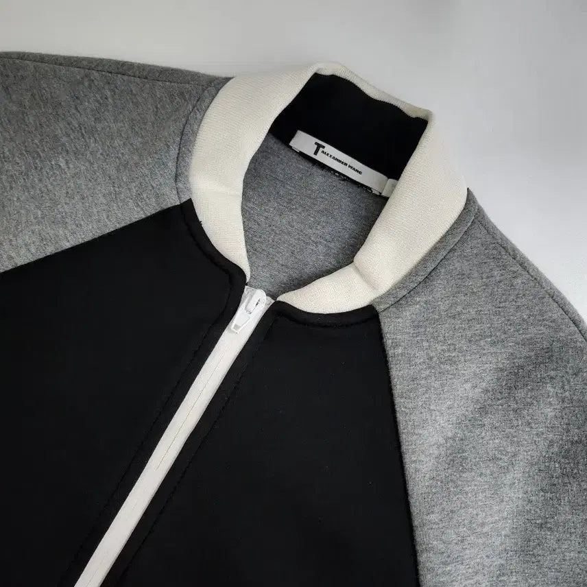 [BUNJANG] Alexander Wang Color Block Zip-up Jacket / 알렉산더왕 블랙/회색 배색 집업 자켓