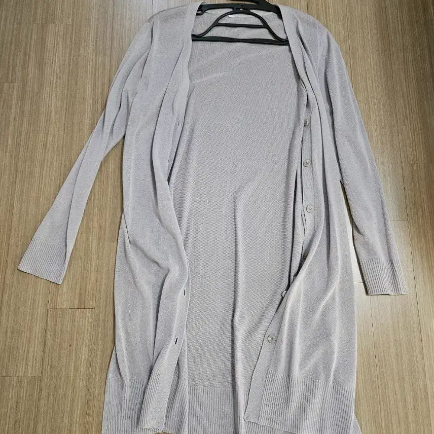 [BUNJANG] Long Gray Cardigan / 롱 가디건  회색