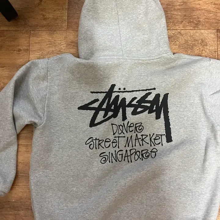 [BUNJANG] Stussy Grey Hoodie / 스투시 후드티