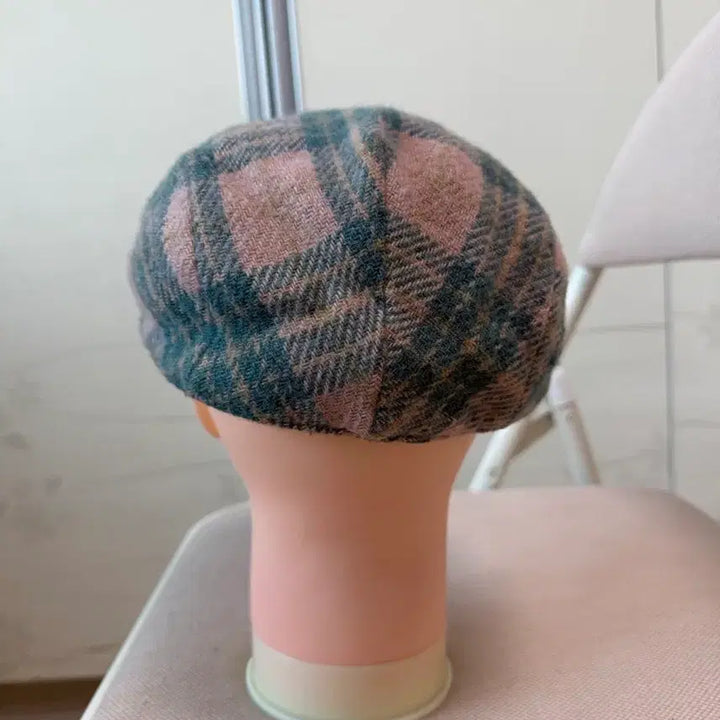 [BUNJANG] Vintage Check Wool Hunting Cap / 빈티지 체크 울 헌팅캡