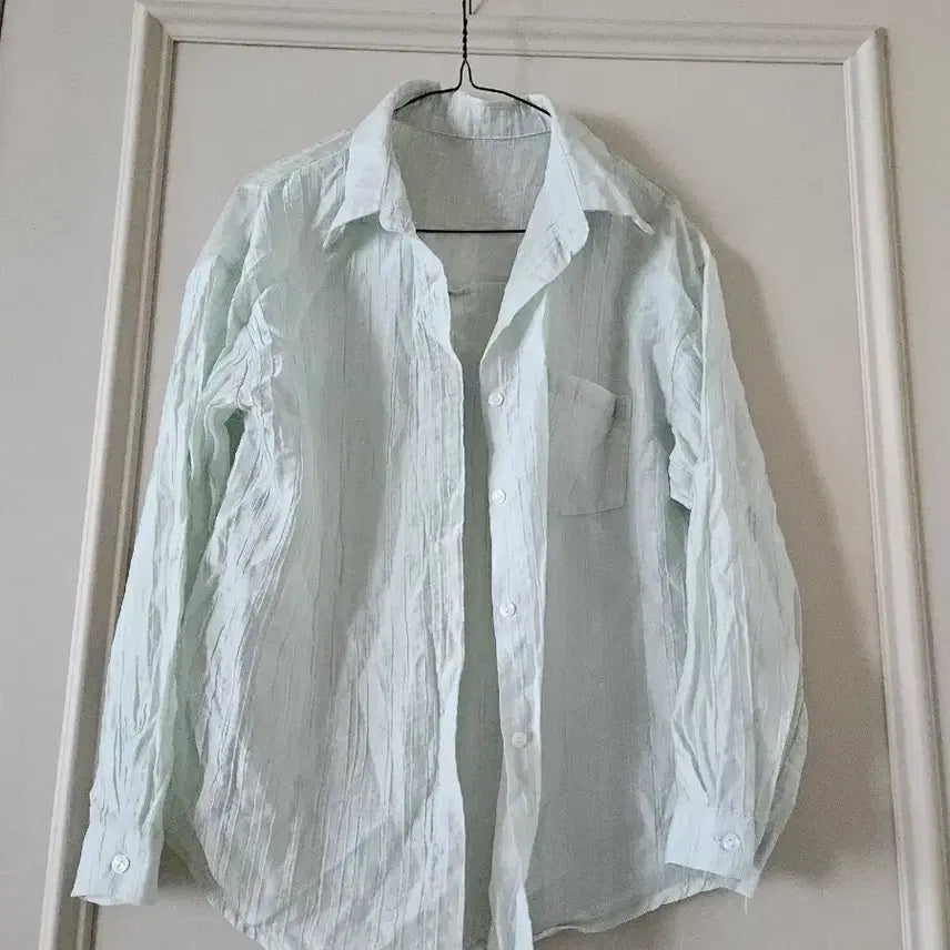 [BUNJANG] Mint Green Shirt / 민트색 셔츠 새옷