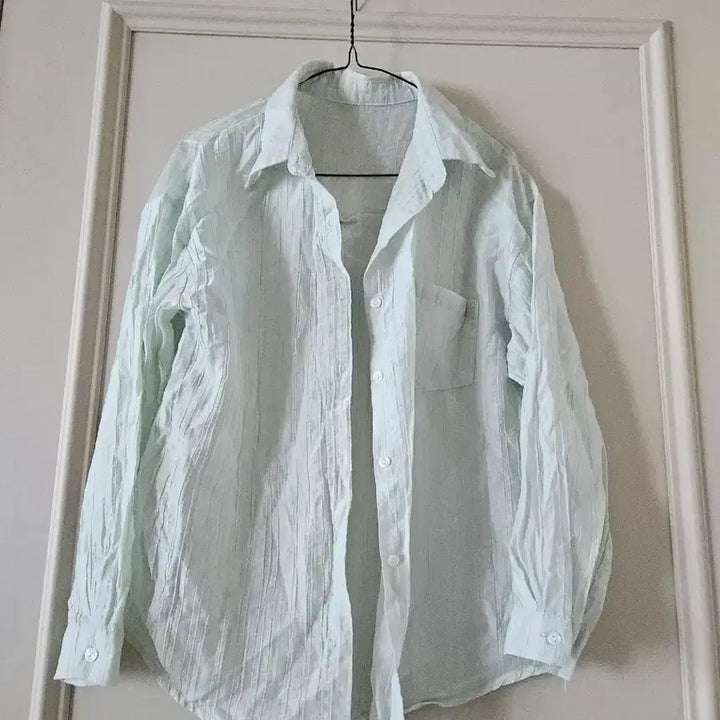 [BUNJANG] Mint Green Shirt / 민트색 셔츠 새옷