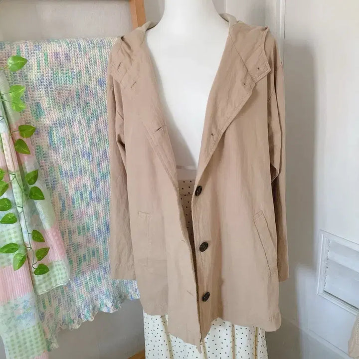 [BUNJANG] Vintage Mori Girl Hooded Spring Jacket / 일본빈티지 모리걸 후드 봄자켓