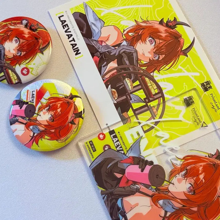 [BUNJANG] Arknights Endfield Levatein Surtr Prism Land Bundle Set / 명일방주 엔드필드 레바테인 수르트 프리즘랜드 뱃지 아크릴 코스터 엽서