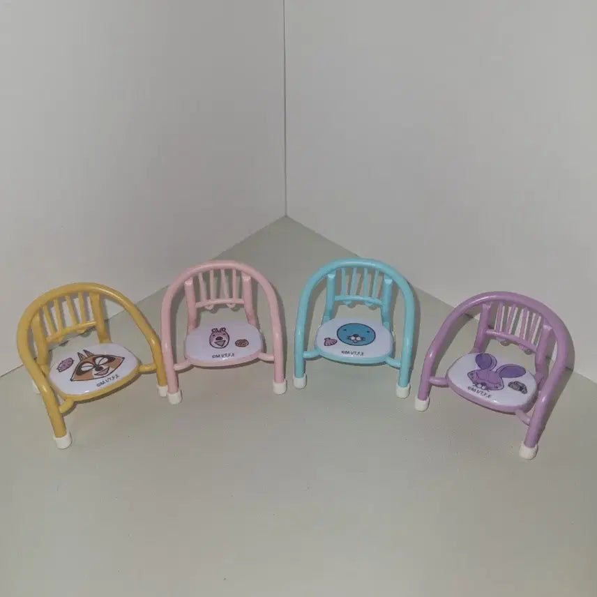 [BUNJANG] Bonobono Chair Gacha 4-Piece Bundle Set / 보노보노 의자 가챠 4종 일괄