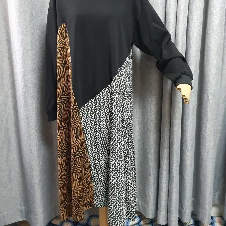 [BUNJANG] Pattern Maxi Dress / 패턴배색 맥시원피스