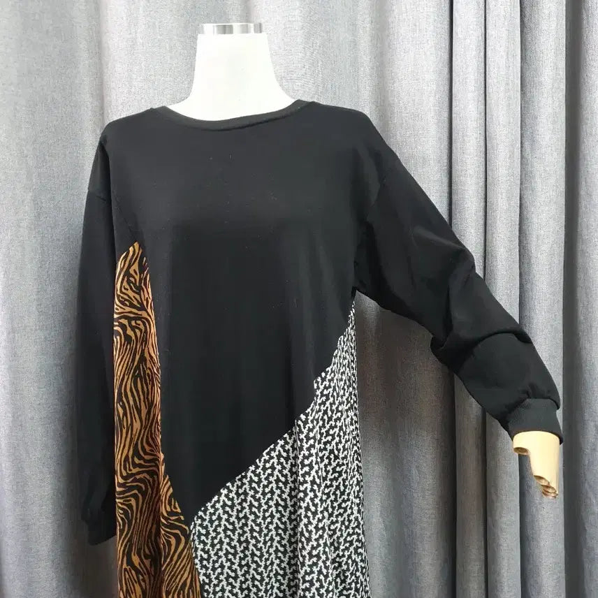 [BUNJANG] Pattern Maxi Dress / 패턴배색 맥시원피스