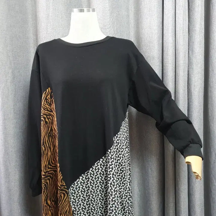 [BUNJANG] Pattern Maxi Dress / 패턴배색 맥시원피스