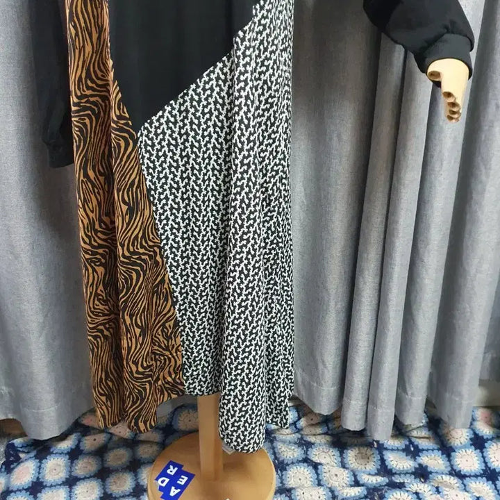[BUNJANG] Pattern Maxi Dress / 패턴배색 맥시원피스
