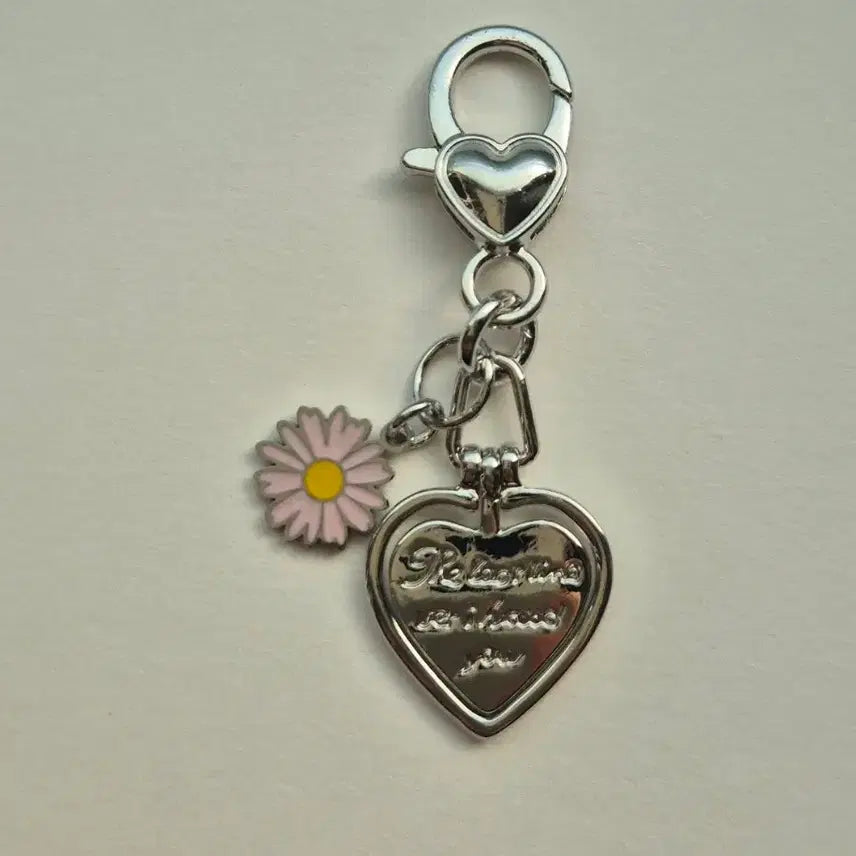 [BUNJANG] Heart Flower Bag/Key Ring / 귀여운 하트 꽃 키링 / 가방 키링 / 데일리 키링
