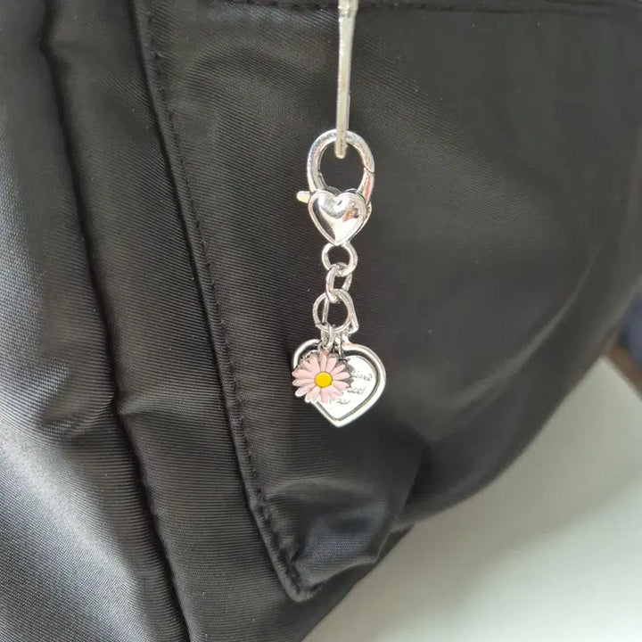 [BUNJANG] Heart Flower Bag/Key Ring / 귀여운 하트 꽃 키링 / 가방 키링 / 데일리 키링