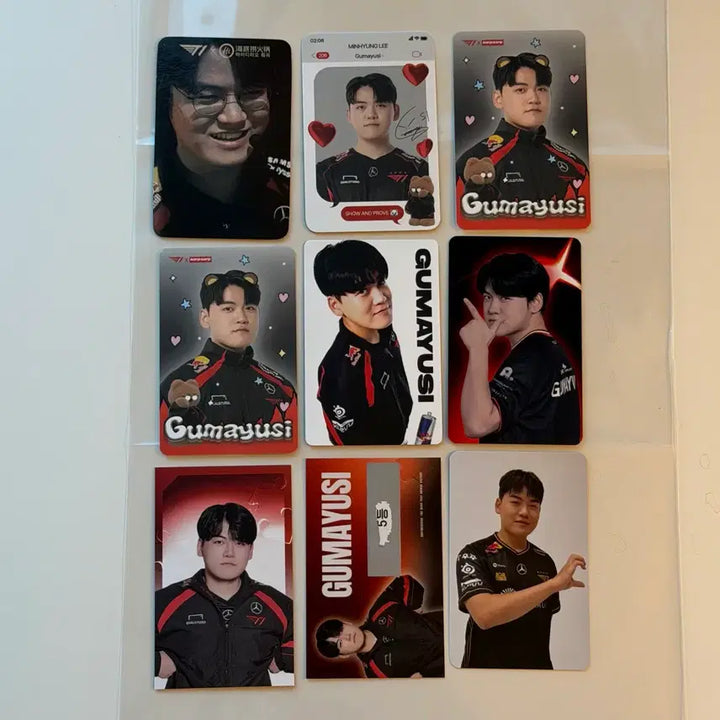 [BUNJANG] T1 Gumayusi Photocard Bundle Set - Red Bull Worlds T1 Zone / 한화생명 구마유시 Gumayusi 포토카드 일괄 레드불 월즈 티원존
