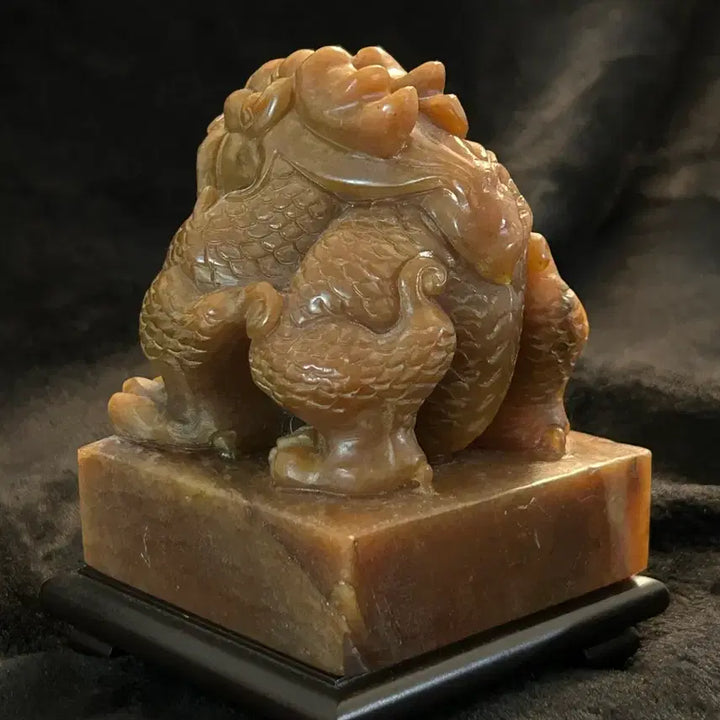 [BUNJANG] Large Stone Seal Impression Stamp / 대형 원석 옥새 낙관 | 낙관 | 인장 | 도장