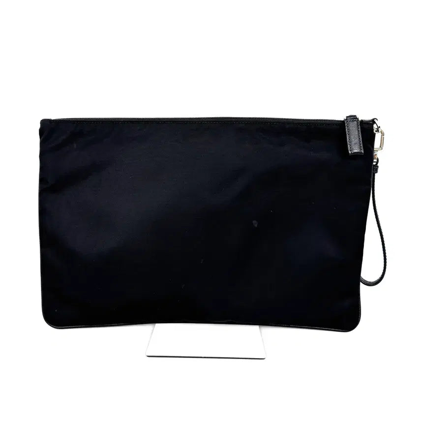 [BUNJANG] Prada Saffiano Tessuto Nylon Strap Clutch Bag 2VN012 / 프라다 삼각로고 사피아노 테수토 나일론 스트랩 클러치 2VN012