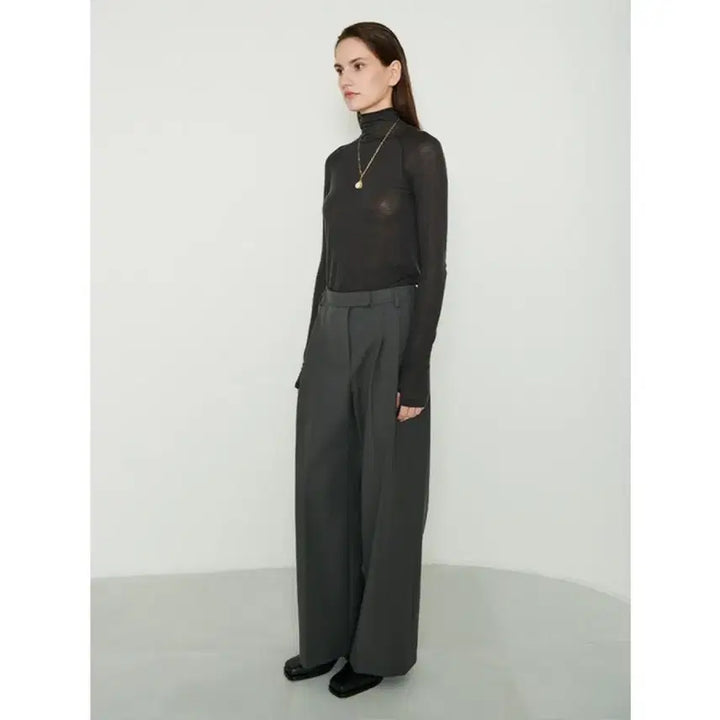 [BUNJANG] Ostkaka Wide Slacks - Gray (S) / 오스트카카 와이드슬랙스 그레이 S 새상품