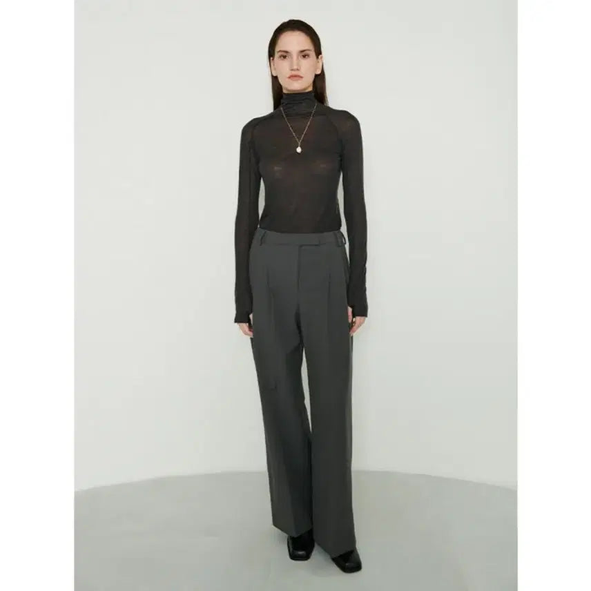[BUNJANG] Ostkaka Wide Slacks - Gray (S) / 오스트카카 와이드슬랙스 그레이 S 새상품