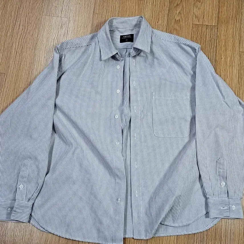 [SOLD OUT] TOPTEE 스트라이프 와이드 긴팔 셔츠