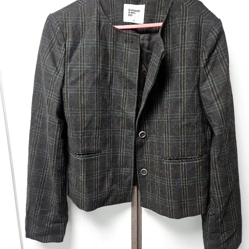 [BUNJANG] 8 Seconds Classic Check Jacket Brown / (S) 에잇세컨즈 클래식 체크 자켓 브라운