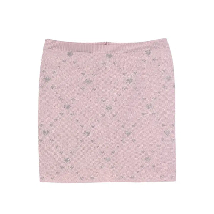[SOLD OUT] (빠른배송/국내제작) 하트 니트 스커트 2color