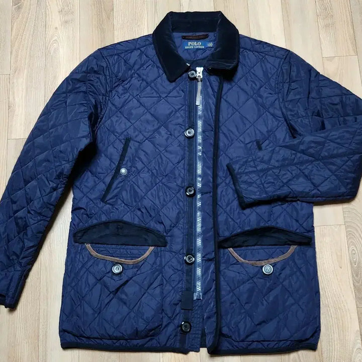 [BUNJANG] Polo Quilted Car Coat L / 폴로 퀼트 카 코트 L