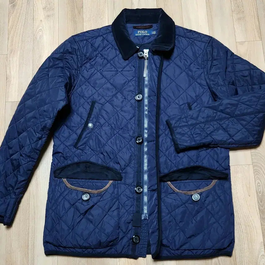 [BUNJANG] Polo Quilted Car Coat L / 폴로 퀼트 카 코트 L