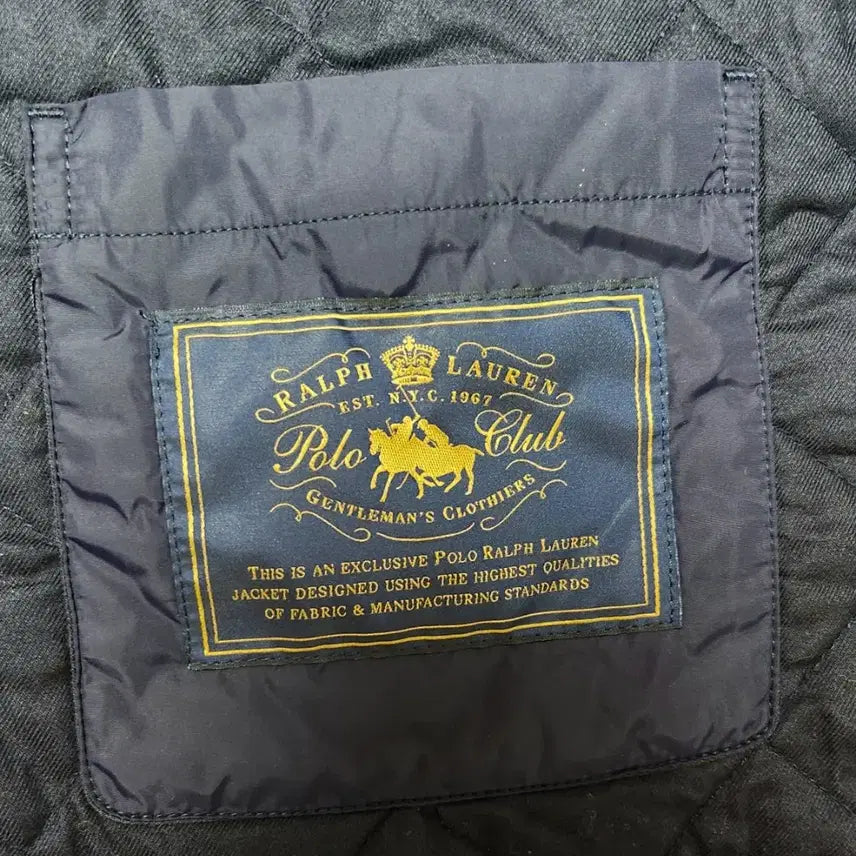 [BUNJANG] Polo Quilted Car Coat L / 폴로 퀼트 카 코트 L