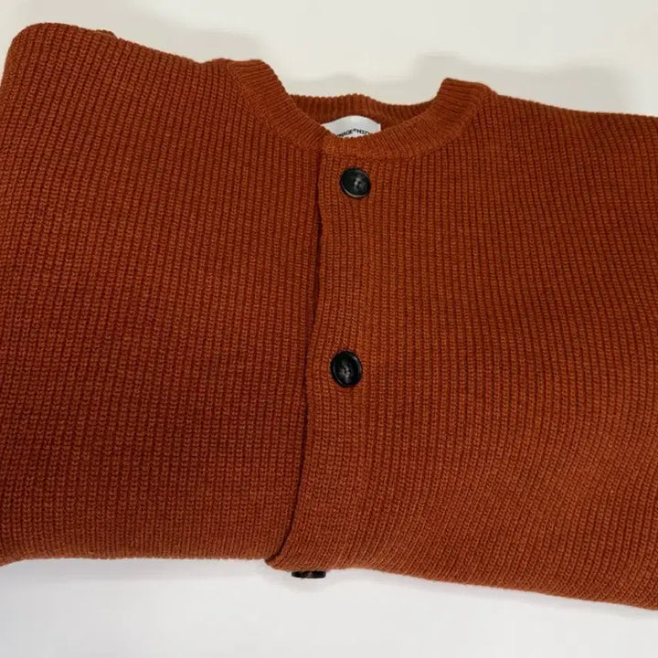 [BUNJANG] Espionage Miller Heavy Cotton Cardigan - Brick / [XL] 에스피오나지 밀러 헤비코튼 가디건 브릭 새상품