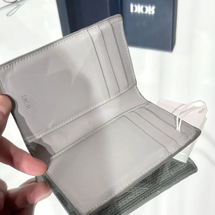 [BUNJANG] Dior CD Diamond Organizer Card Wallet - Gray / 디올 CD 다이아몬드 오거나이저 카드지갑 그레이