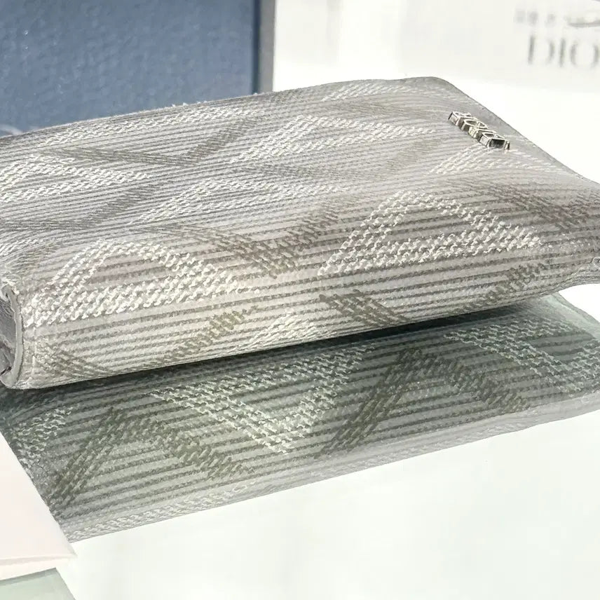[BUNJANG] Dior CD Diamond Organizer Card Wallet - Gray / 디올 CD 다이아몬드 오거나이저 카드지갑 그레이