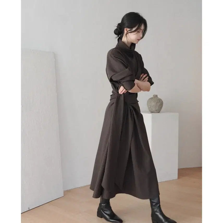 [BUNJANG] UUR Rebelle Turtle High One-Piece Dress / 유유알 리벨르 터틀 하이 원피스