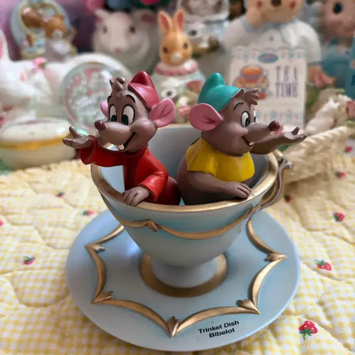 [SOLD OUT] 디즈니 신데렐라 쥐 거스/자크 Trinket Dish 보석트레이